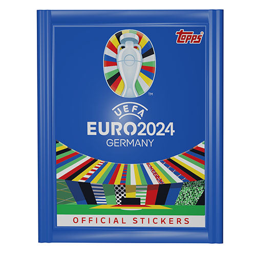 TOPPS UEFA EURO 2024 Stickers- UEFA TOPPS- 100 x 6 Pack BOX (600 STICKERS TOTAL)