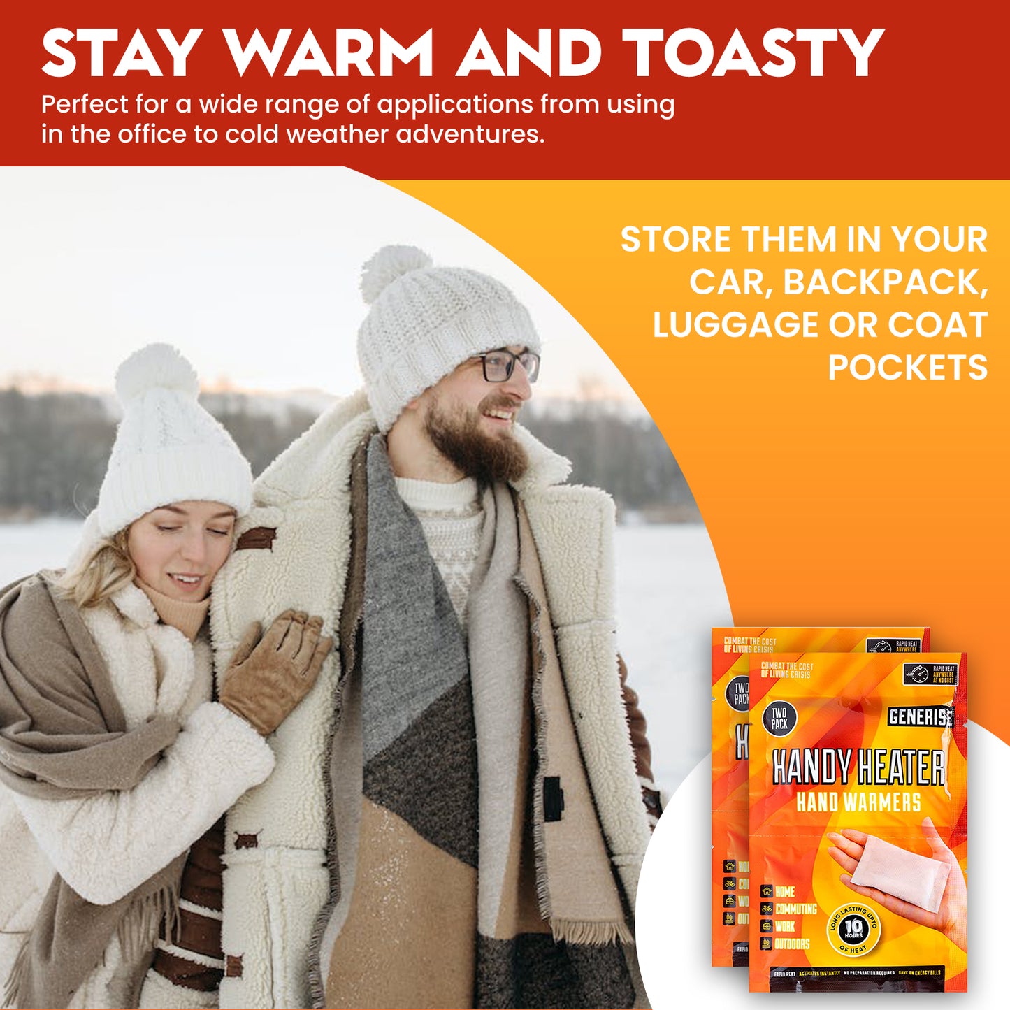 Generise 'Handy Heater' Hand Warmers - 2 Pack