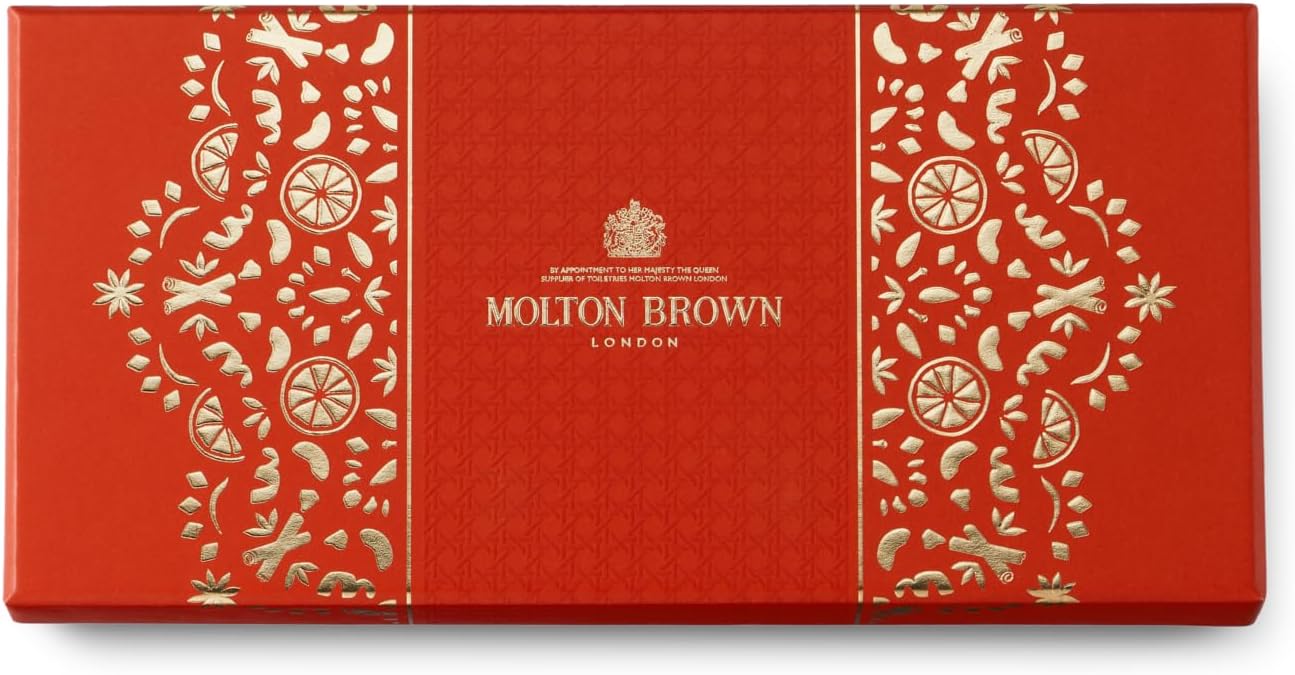 Molton Brown 3pc Festive Bath & Shower Gel Bauble Gift Set 75ml Each Bottle