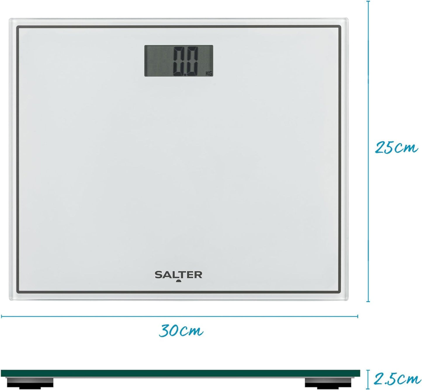 Salter 9207 WH3R Digital Bathroom Scales (White)