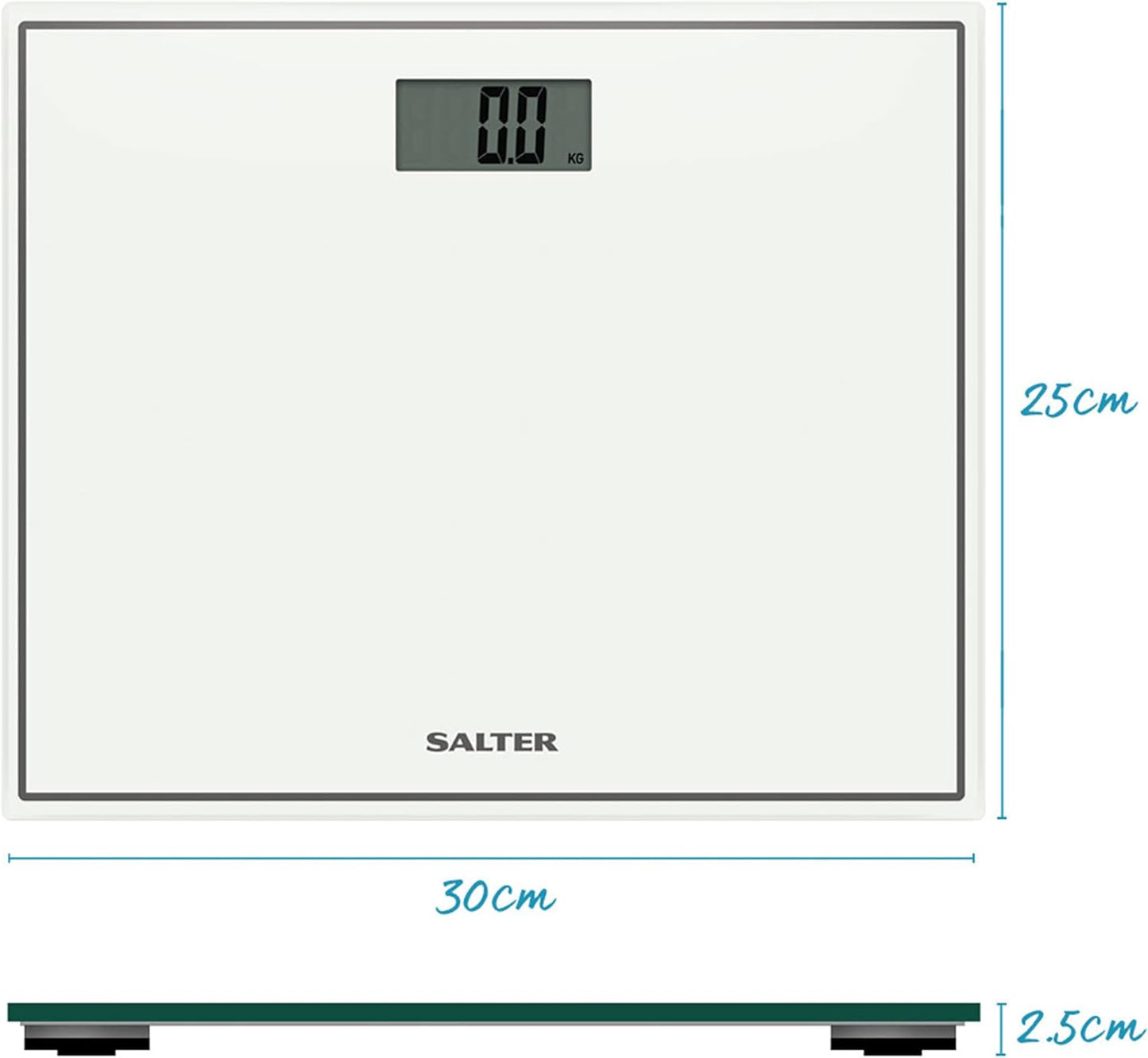 Salter 9207 WH3R Digital Bathroom Scales (White)