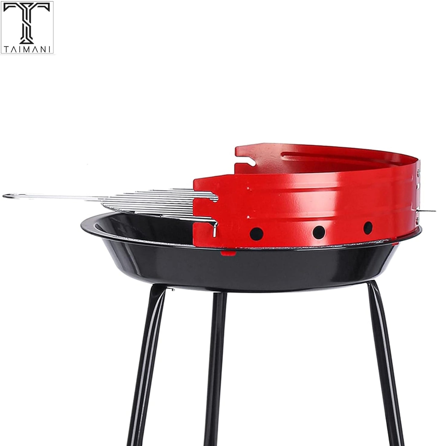 Generise Portable Round Chargrill BBQ Grill Set