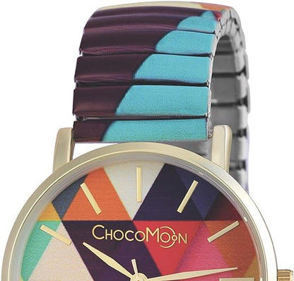 ChocoMoon Geometric Vintage Watch