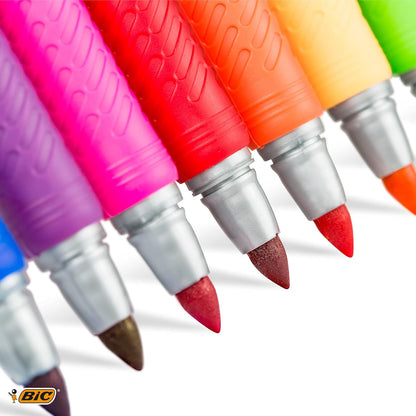 Bic Permanent Markers Fine Colour Intense Assorted (303054)