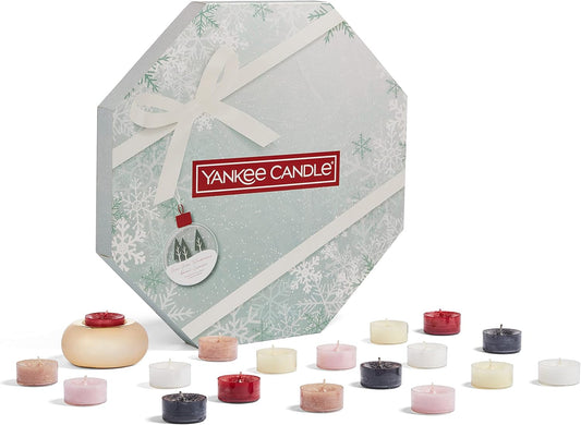 Yankee Candle Advent Calendar Wreath Gift Set with Tea Lights