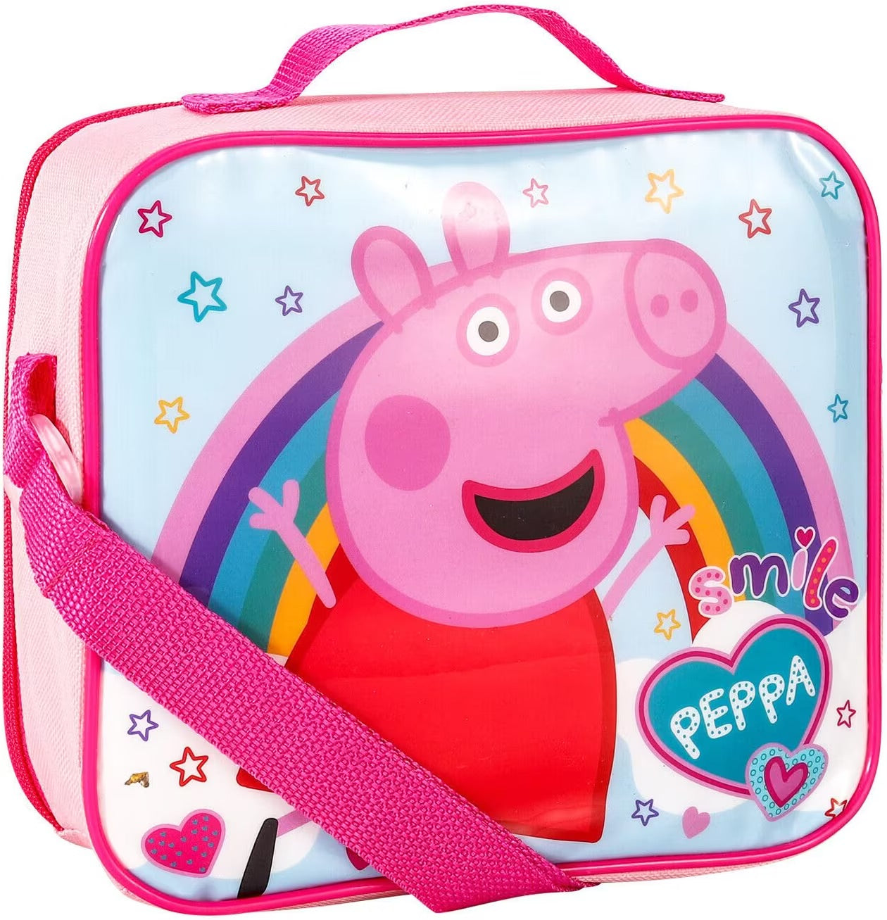 Peppa Pig Lunch Set 3pc (Contains: Lunch Bag, Sandwich Box & 350ml Sports Bottle)