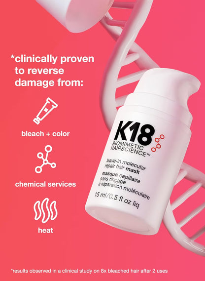 K18 Biomimetic Hairscience Leave-In Molecular Repair Hair Mask