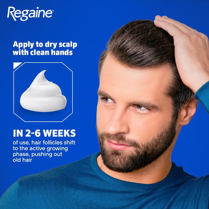 Regaine For Men Hair Regrowth Foam 3 x 73ml