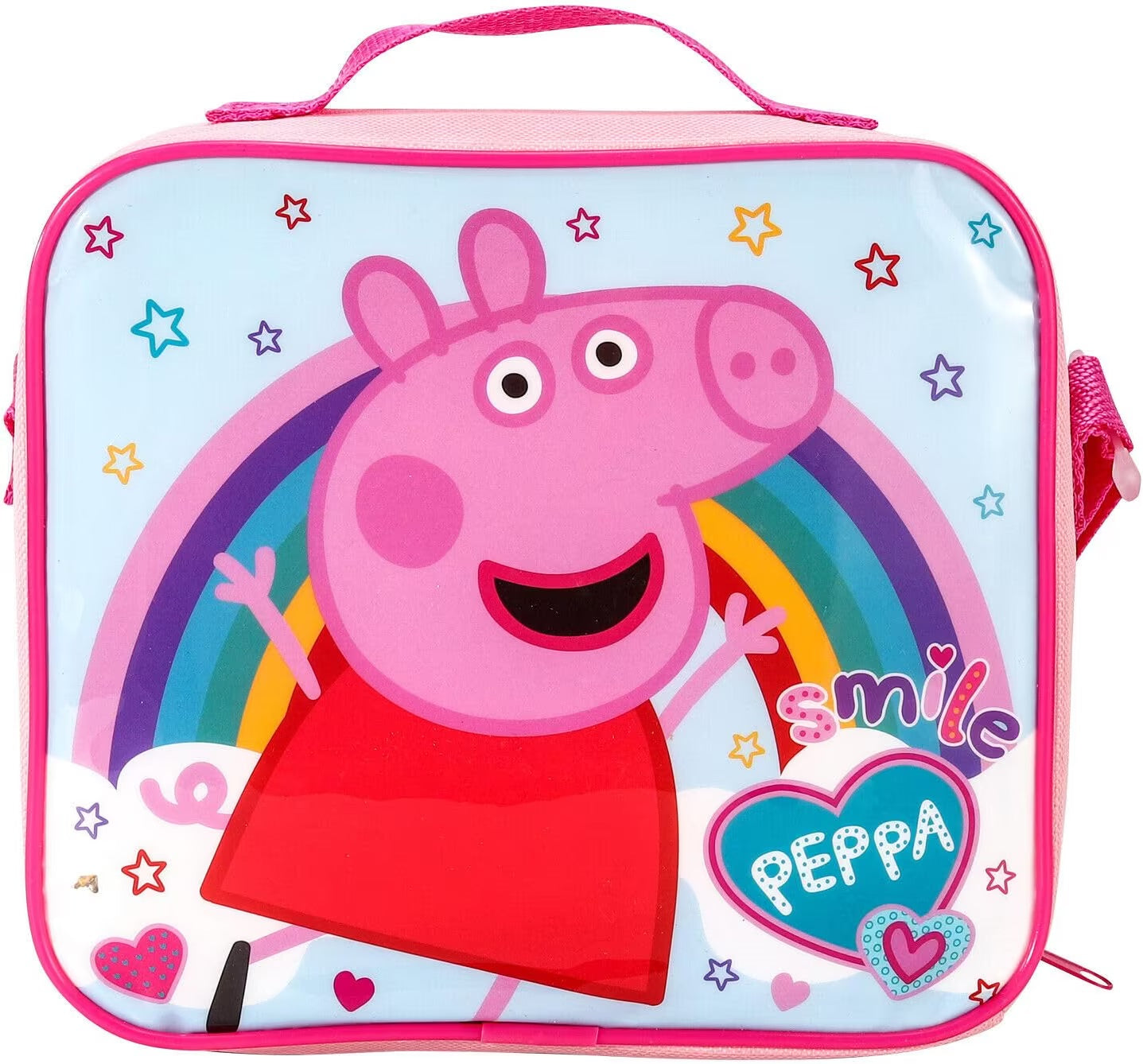 Peppa Pig Lunch Set 3pc (Contains: Lunch Bag, Sandwich Box & 350ml Sports Bottle)