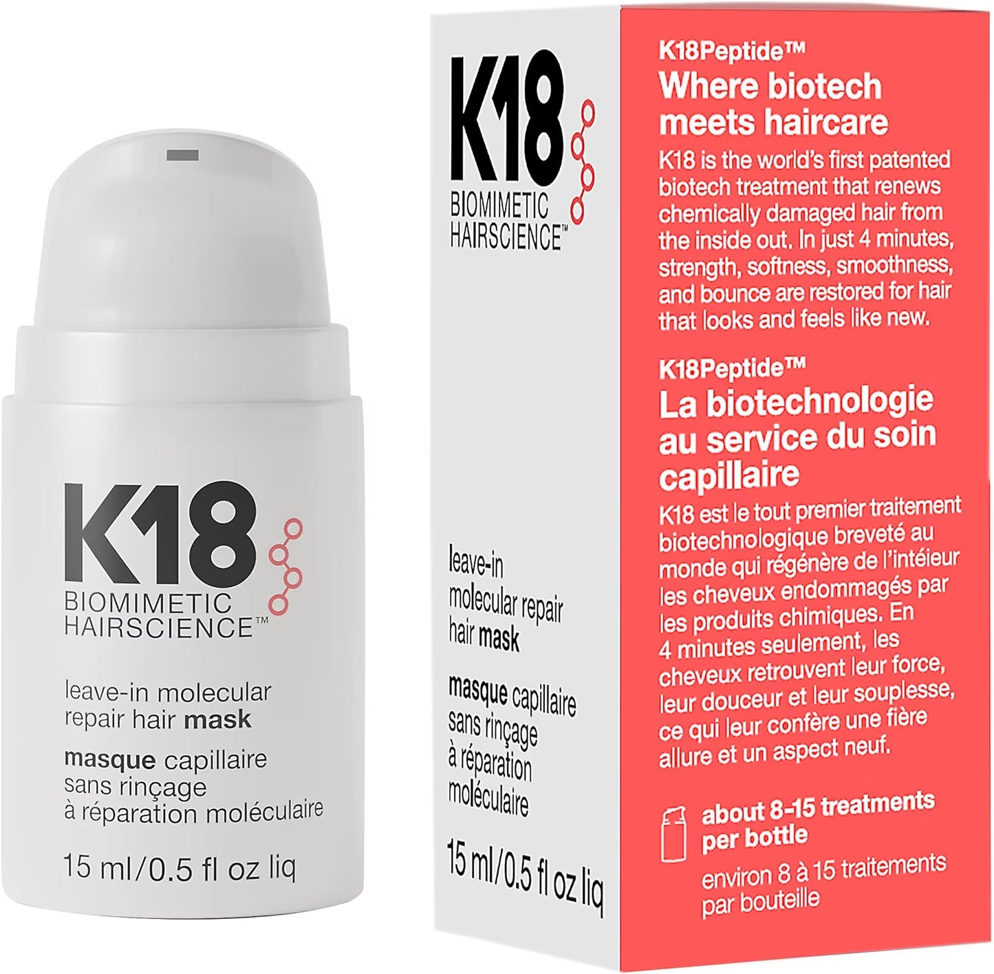 K18 Biomimetic Hairscience Leave-In Molecular Repair Hair Mask