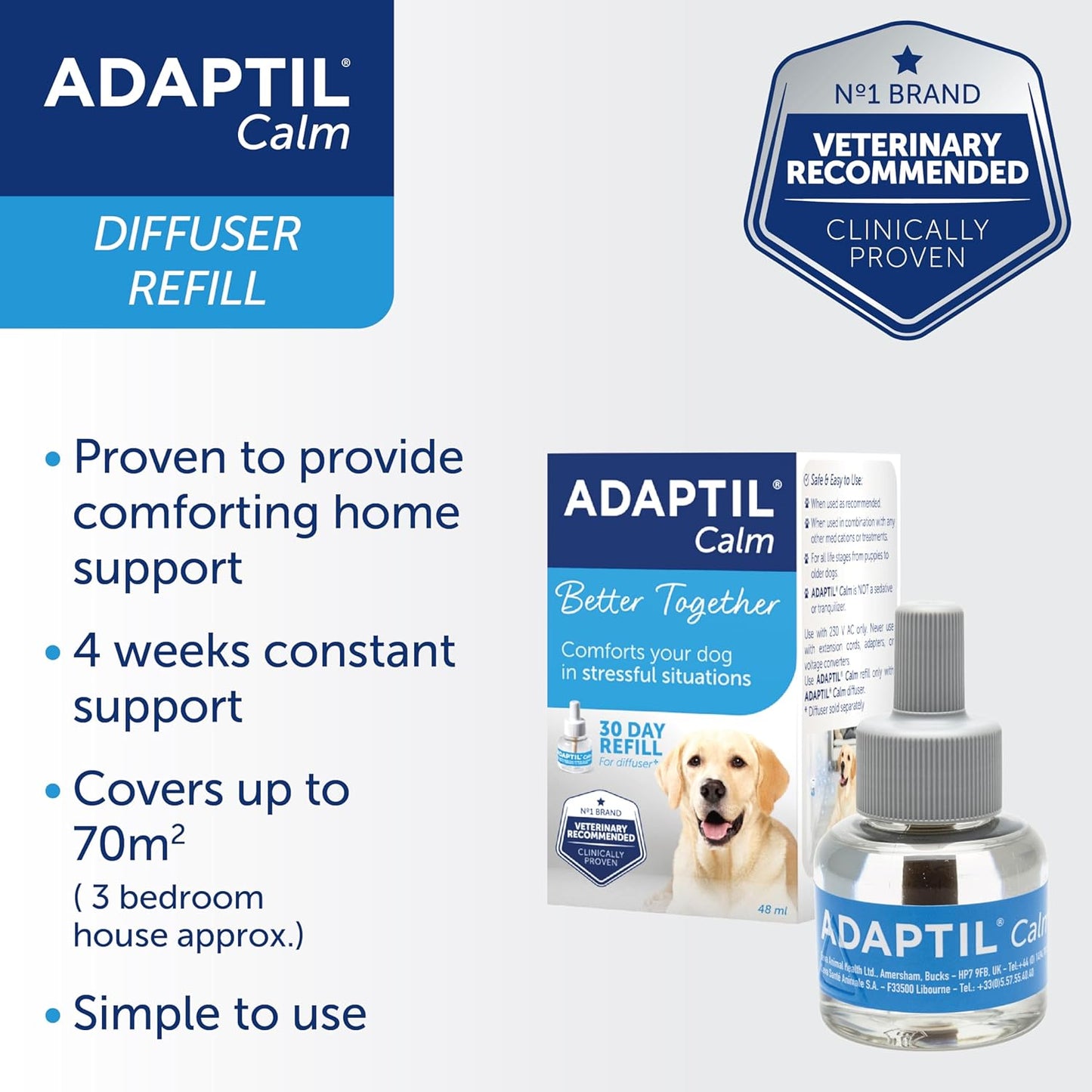 Adaptil Calm 30 Day Refill Home Diffuser For Dog