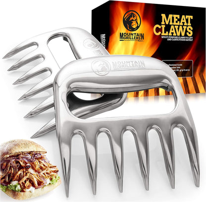 Mountain Grillers Meat Claws For BBQ & Home - Stainless Steel - 1 Pair