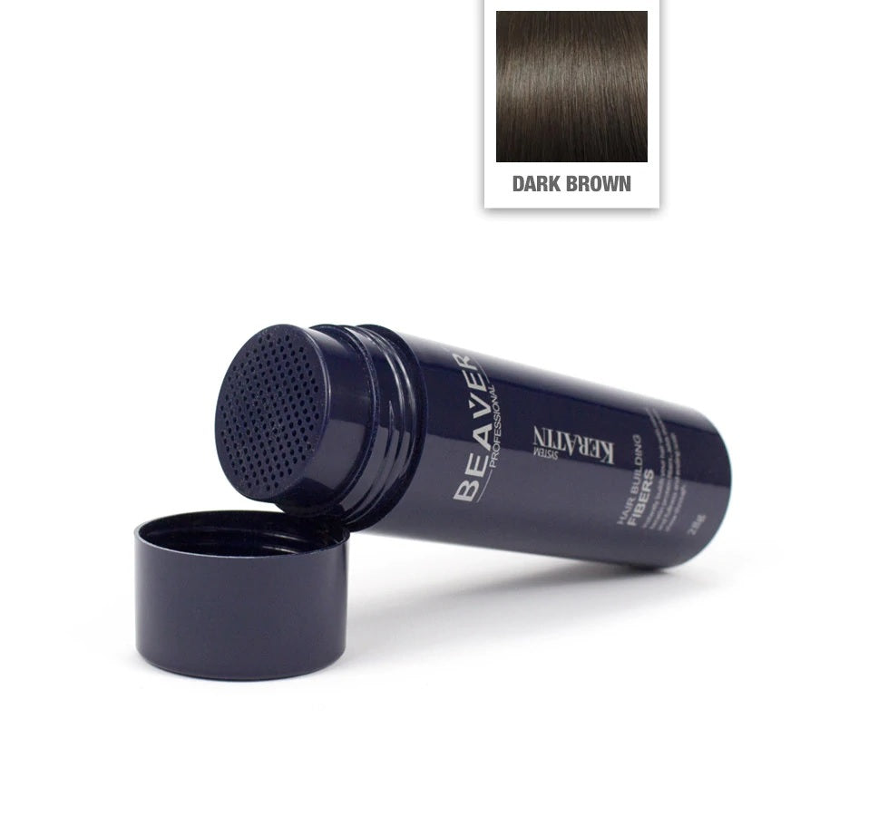 Beaver Professional Keratin System Hair Building Fibres for Men & Women – Achieve Thicker, Natural-Looking Hair Instantly