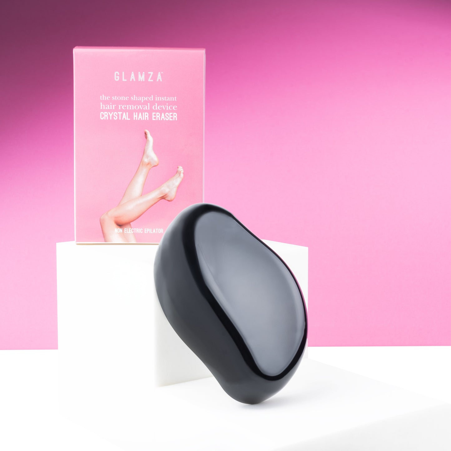 Glamza Crystal 'Hair Eraser' - The Stone Shaped Instant Hair Removal Device - Non Electric Epilator