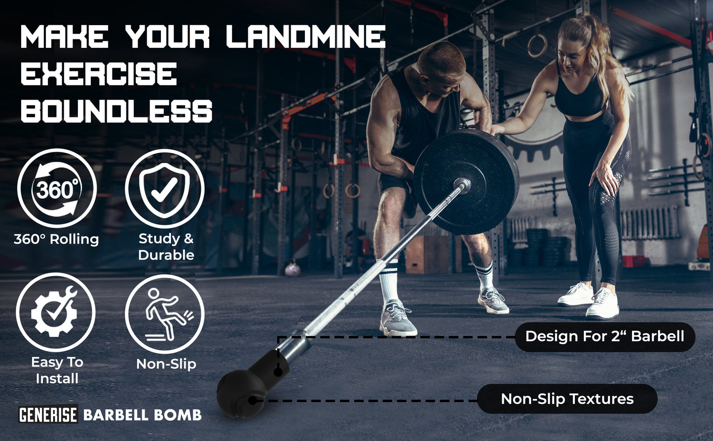 Generise 'Barbell Bomb' Portable Landmine Ball