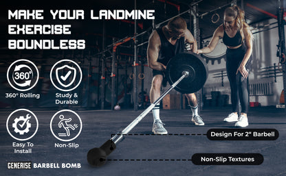 Generise 'Barbell Bomb' Portable Landmine Ball