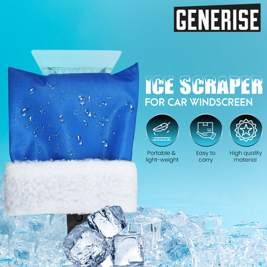 Generise Warm Hand Mitt Ice Scraper - Blue