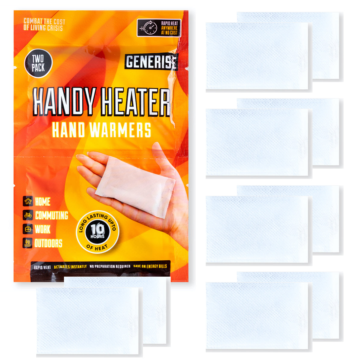 Generise 'Handy Heater' Hand Warmers - 2 Pack