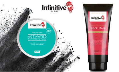 Infinitive Beauty Deep Cleansing Black Mask & IB Charcoal Teeth Whitening Powder