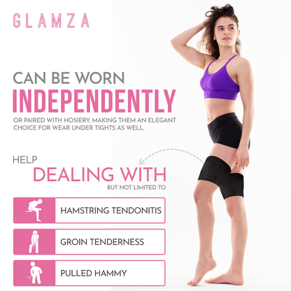 Glamza 'Chub Rub' Anti Chafing Thigh Bands - Pair