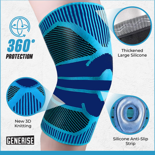 Generise 'Compress and Wrap' Compression Knee Support