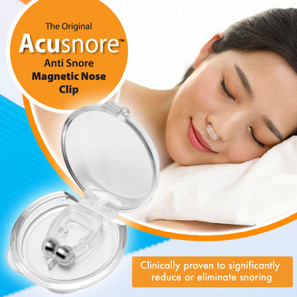 Acusnore Anti-Snore Magnetic Nose Clip – Natural Snoring Relief & Better Sleep