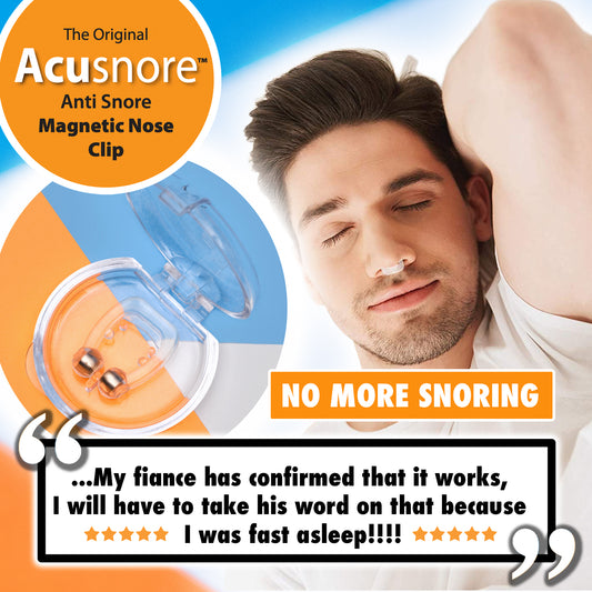 Acusnore Anti-Snore Magnetic Nose Clip – Natural Snoring Relief & Better Sleep