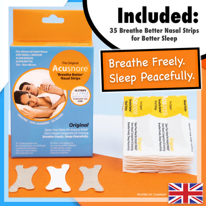 The Original Acusnore 'Breathe Better' Nasal Strips