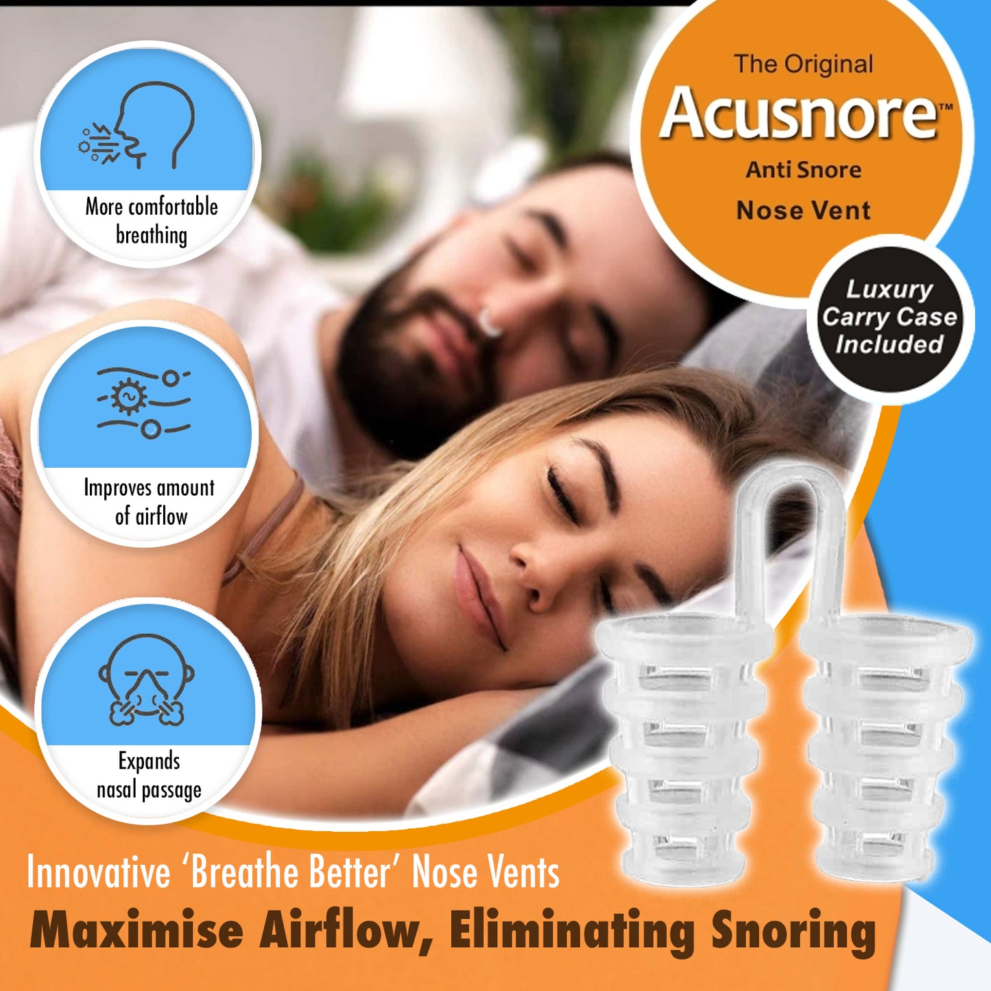 Acusnore Air Flow Nose Vents - 5 Options