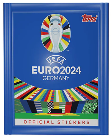 TOPPS UEFA EURO 2024 Stickers- UEFA TOPPS- Pack of 6