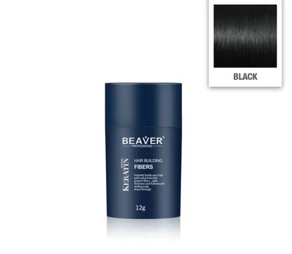 Beaver Professional Keratin System Hair Building Fibres for Men & Women – Achieve Thicker, Natural-Looking Hair Instantly