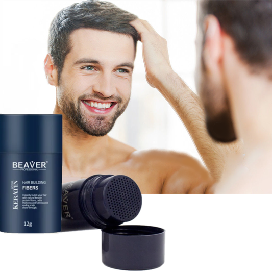 Beaver Professional Keratin System Hair Building Fibres for Men & Women – Achieve Thicker, Natural-Looking Hair Instantly