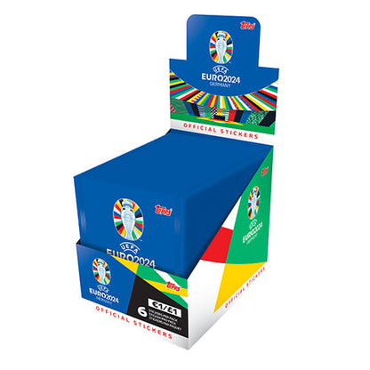 TOPPS UEFA EURO 2024 Stickers- UEFA TOPPS- 100 x 6 Pack BOX (600 STICKERS TOTAL)