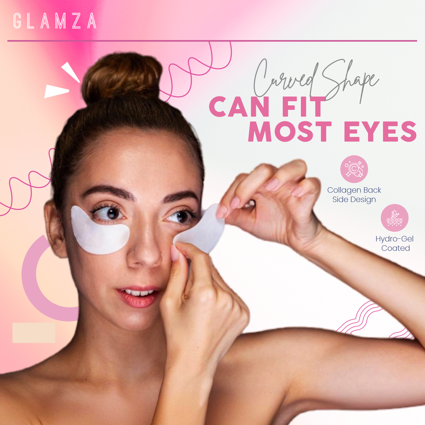 Glamza Eyelash Extension Gel Patches