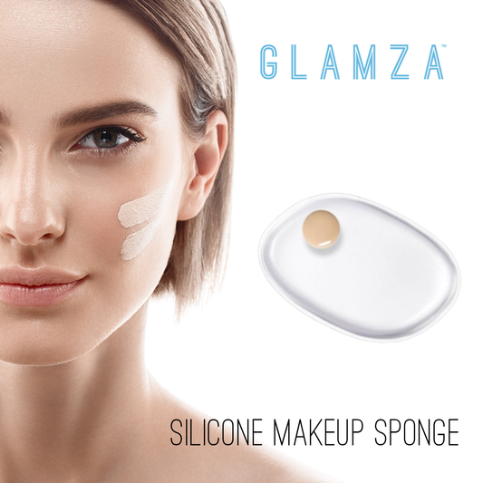 Glamza Oval Silicone Makeup Sponge – Flawless Application, Zero Product Waste