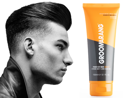 Groomarang Power of Man 'Gummy' Strong Wet Look Hair Gel 150ml