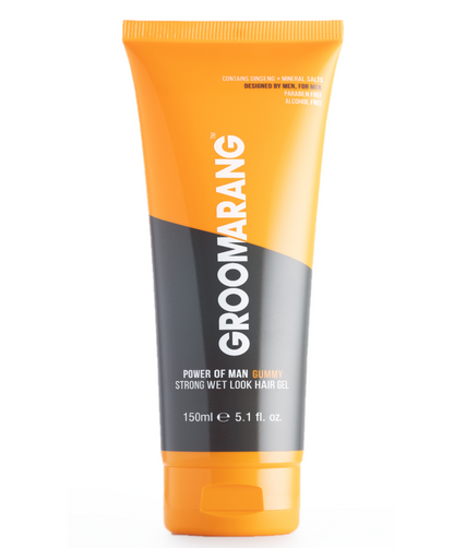 Groomarang Power of Man 'Gummy' Strong Wet Look Hair Gel 150ml