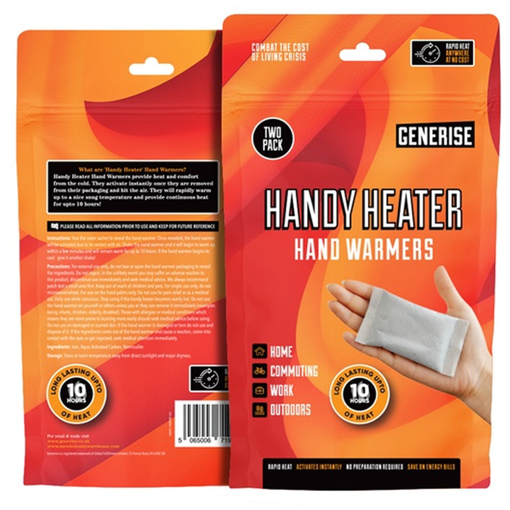 Generise 'Handy Heater' Hand Warmers - 2 Pack