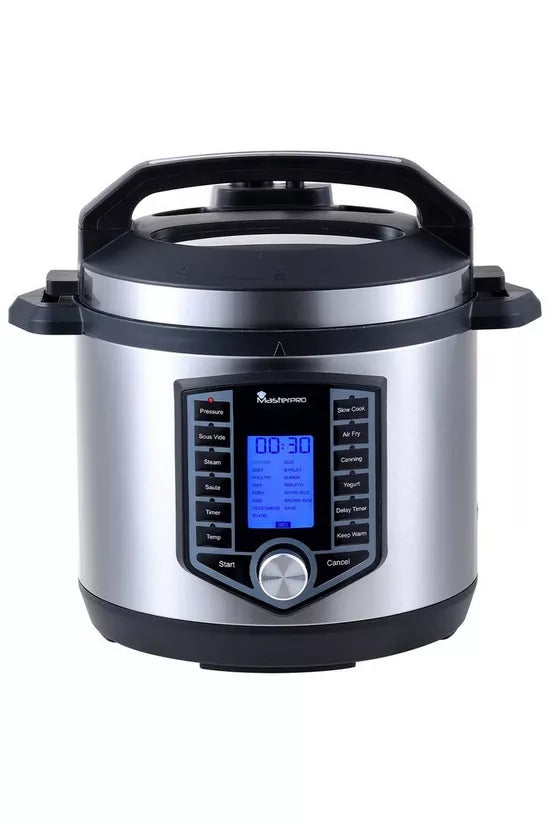 MasterPro Stainless Steel 12-in-1 Multi-Cooker Air Fryer 1500W 6 Litre ...