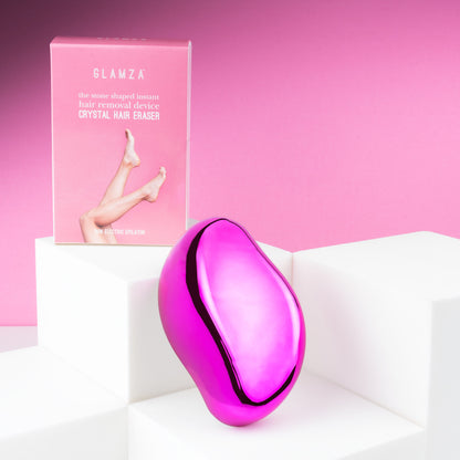 Glamza Crystal 'Hair Eraser' - The Stone Shaped Instant Hair Removal Device - Non Electric Epilator