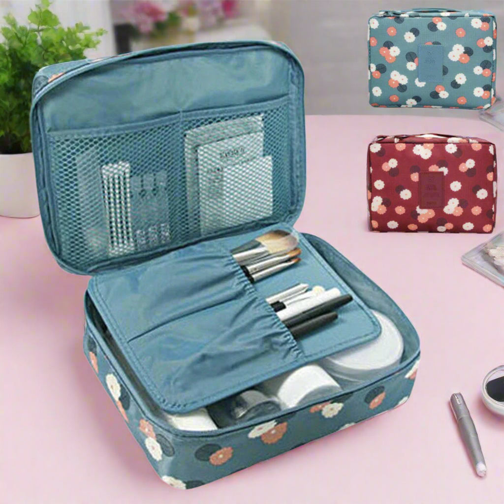 Glamza Polka Make Up Storage Bag and Travel Bag