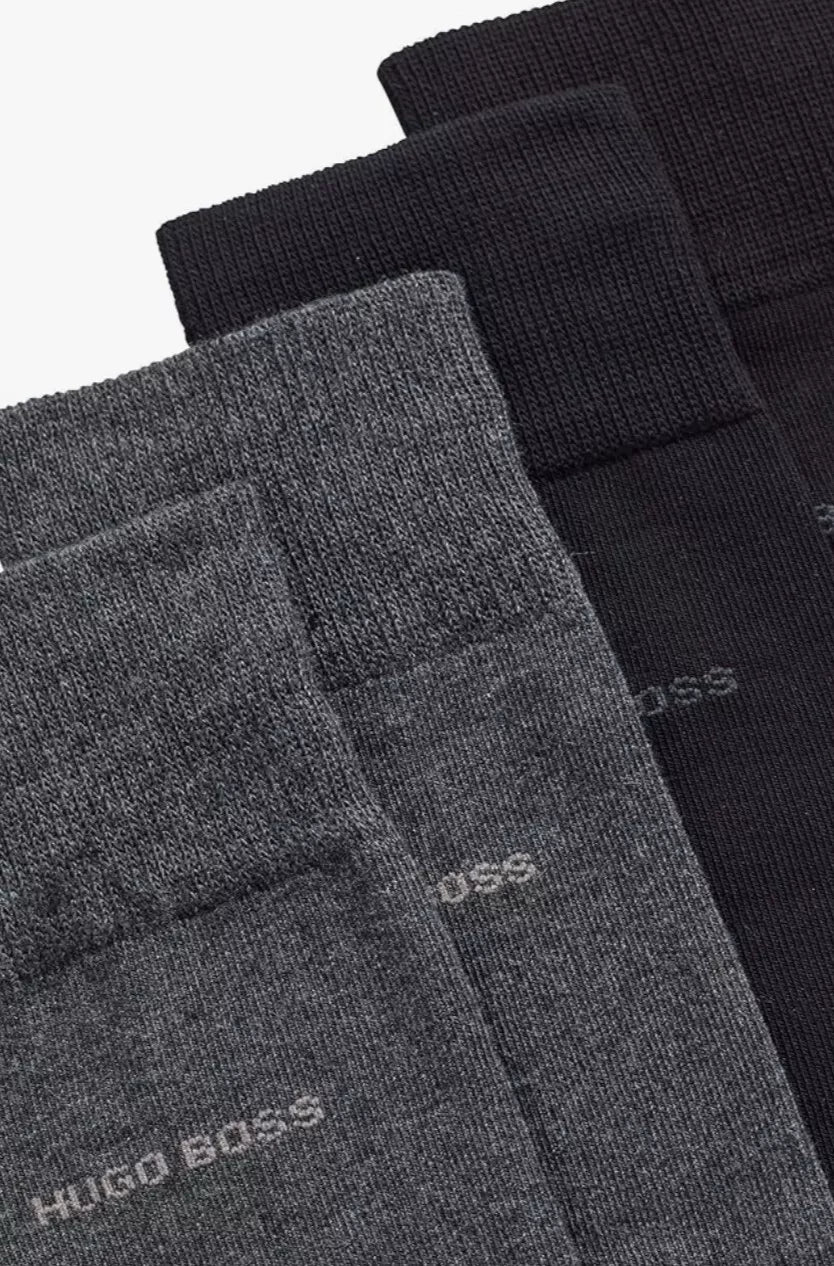 Hugo Boss Gift Set - 2 Pairs Mens Socks with Thermal Mug (UK Size 6-11)