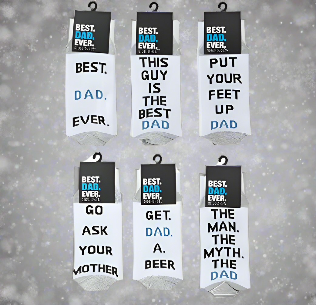 Generise Christmas Stocking Filler BEST DAD EVER SOCKS - BEST DAD EVER / GET DAD A BEER