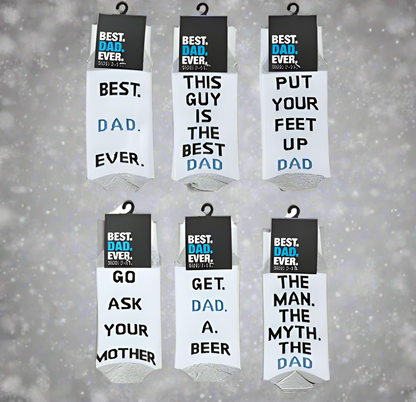 Generise Christmas Stock Filler BEST DAD EVER SOCKS - THIS GUY IS THE BEST DAD / GO ASK YOUR MOTHER