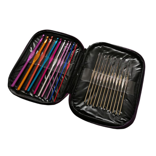 Generise 22pc Crochet Hooks Knitting Set 0.6mm- 6.5mm