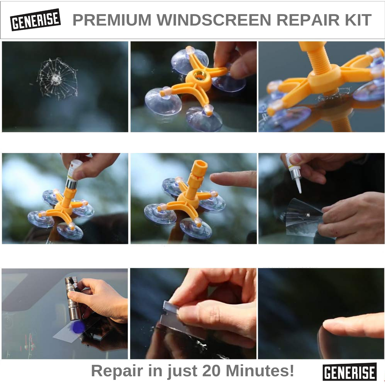 Generise PREMIUM Windshield Repair Kit