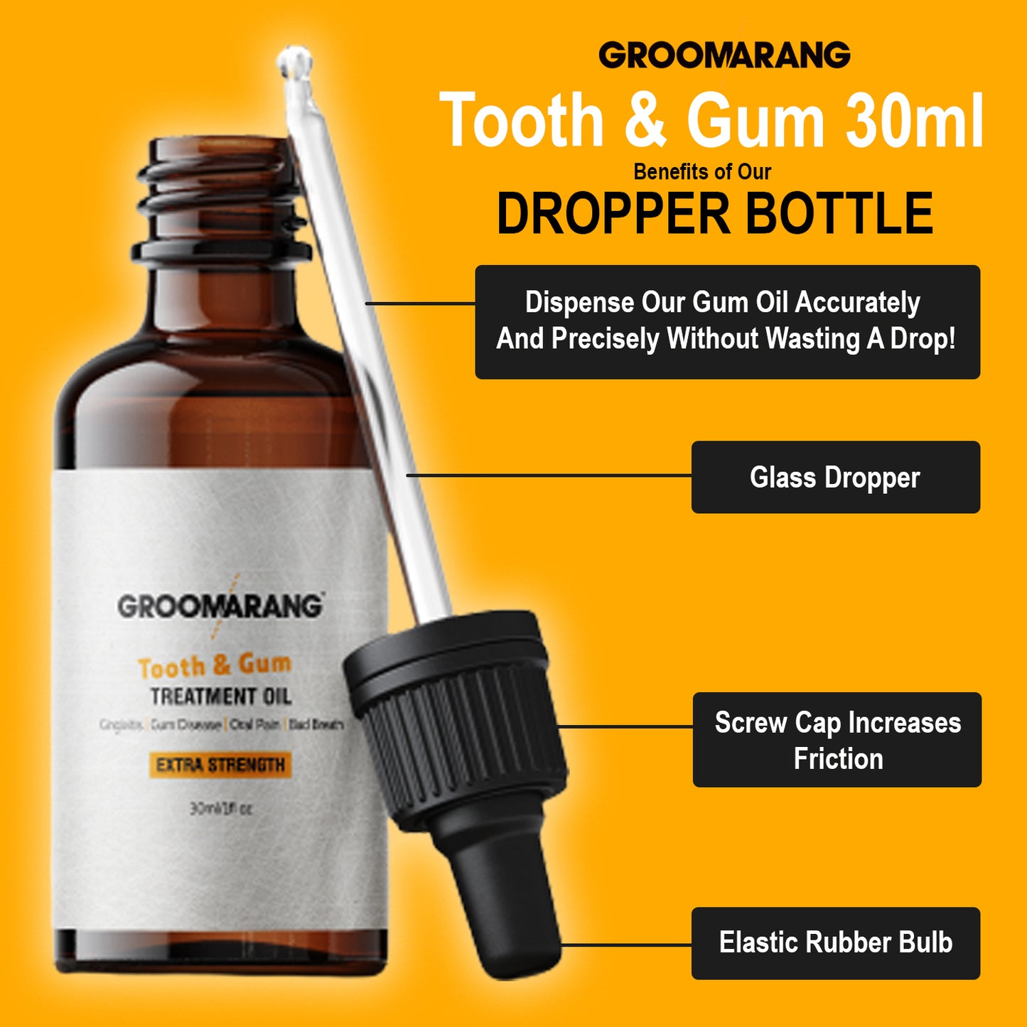 Groomarang Extra Strength Tooth & Gum Treatment Oil 30ml