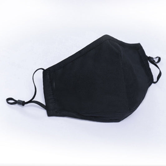 Generise Reusable Adjustable Face Mask with Filter Pocket and PM 2.5 Filter- Unisex- Black