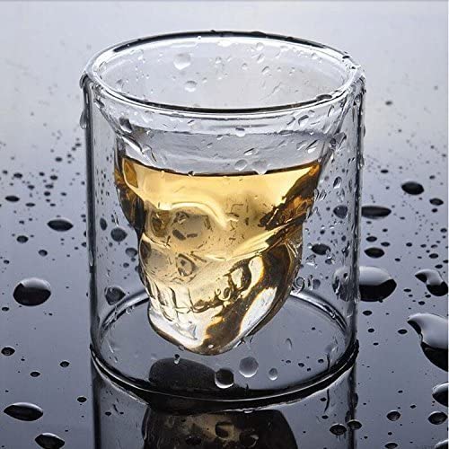 Generise 700ml Skull Decanter with 6 x 75ml Skull drinking glasses 75ml