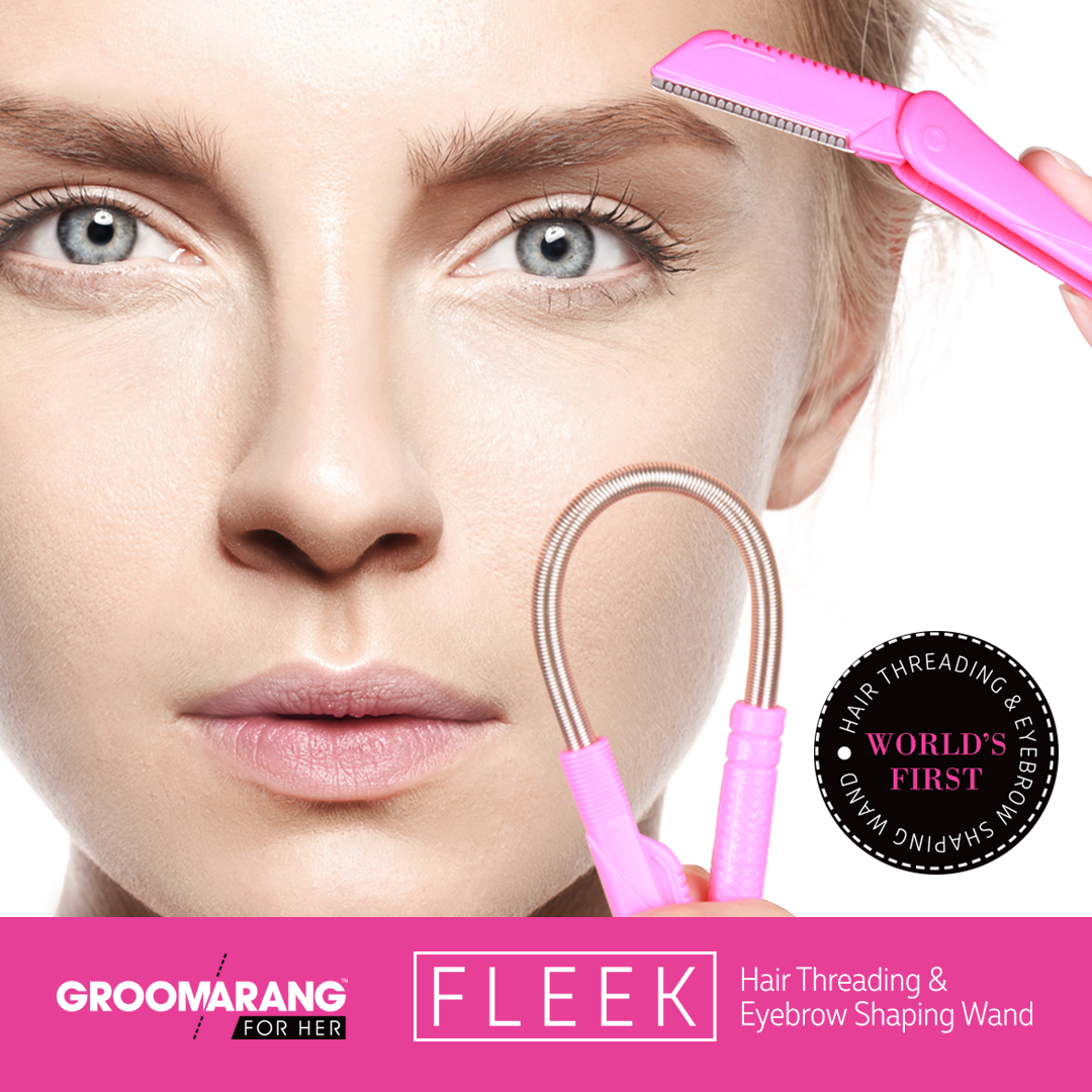 Groomarang For Her 'Fleek' World's First Hair Remover Epilator And Eyebrow Shaping Wand